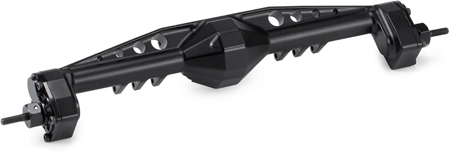 RC Car Repair Kit for Axial for Capra 1.9UTB 1/10 for LCG Chassis Cheater Rigs RC Crawler Car Parts F9 Offset Portal Axle with Servo Mounts Modification Accessories(Black,Set)