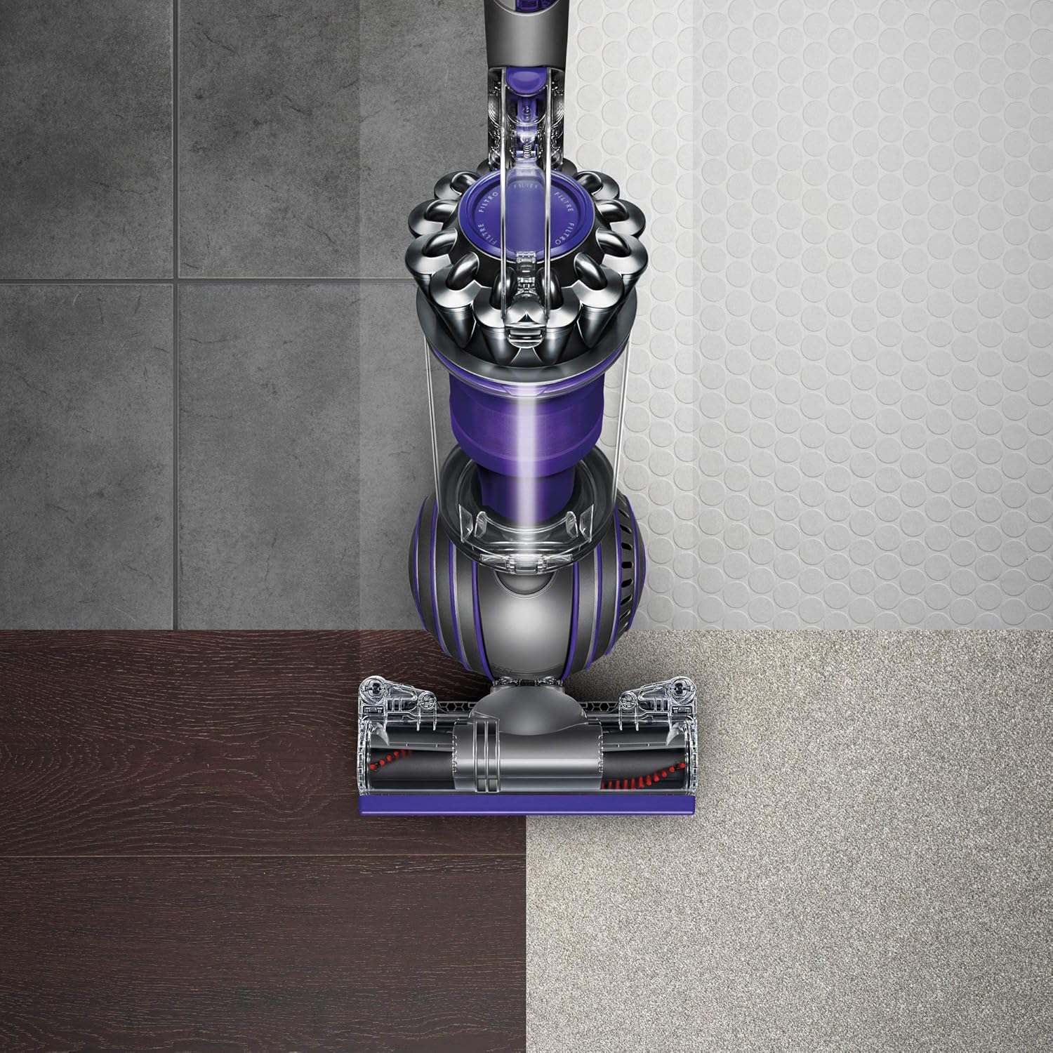 Dyson Ball Animal 2 Upright Vacuum, Iron/Purple (Renewed)