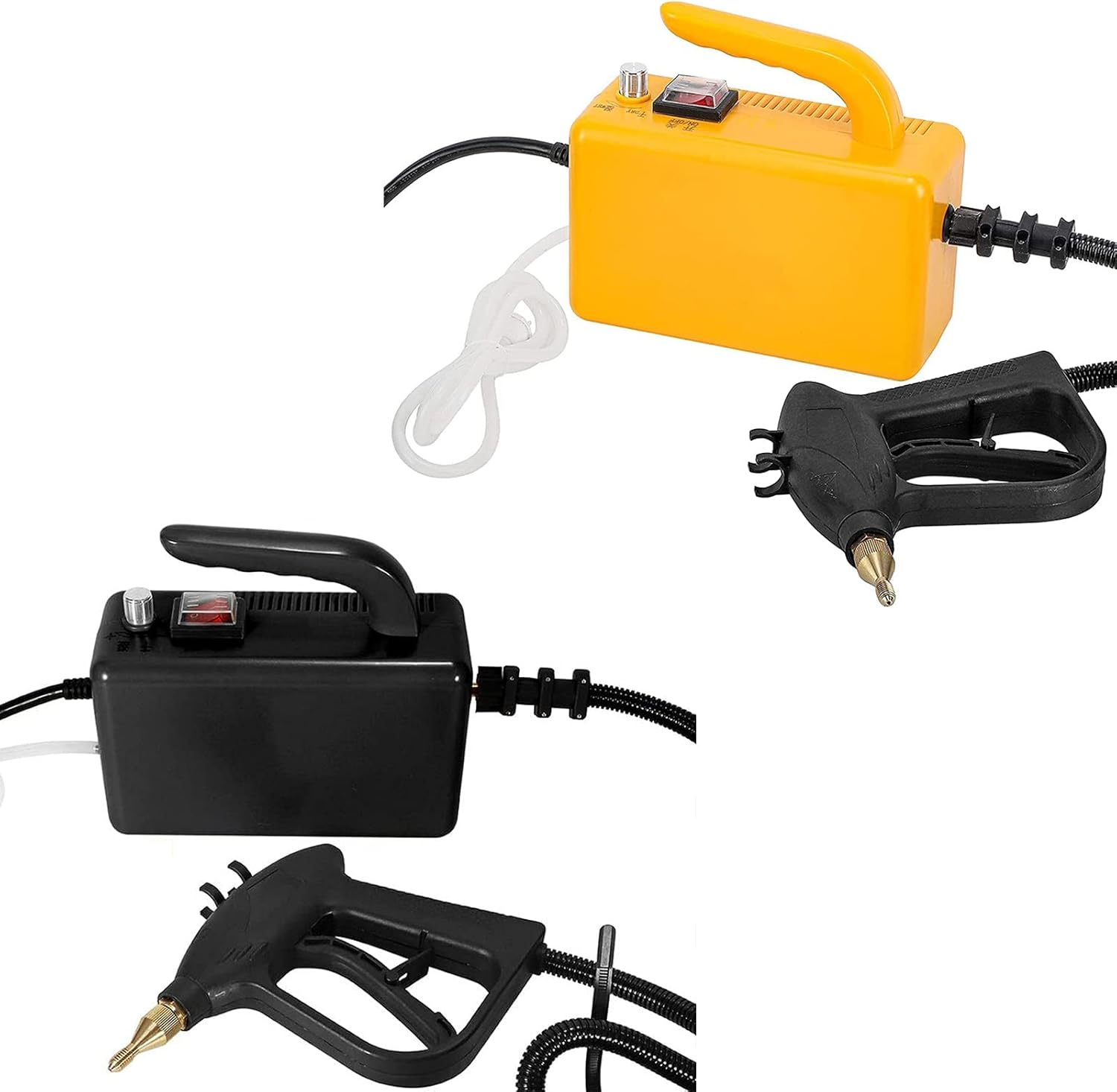 Moongiantgo 2 Units High Pressure Steam Cleaner （Yellow + Black)