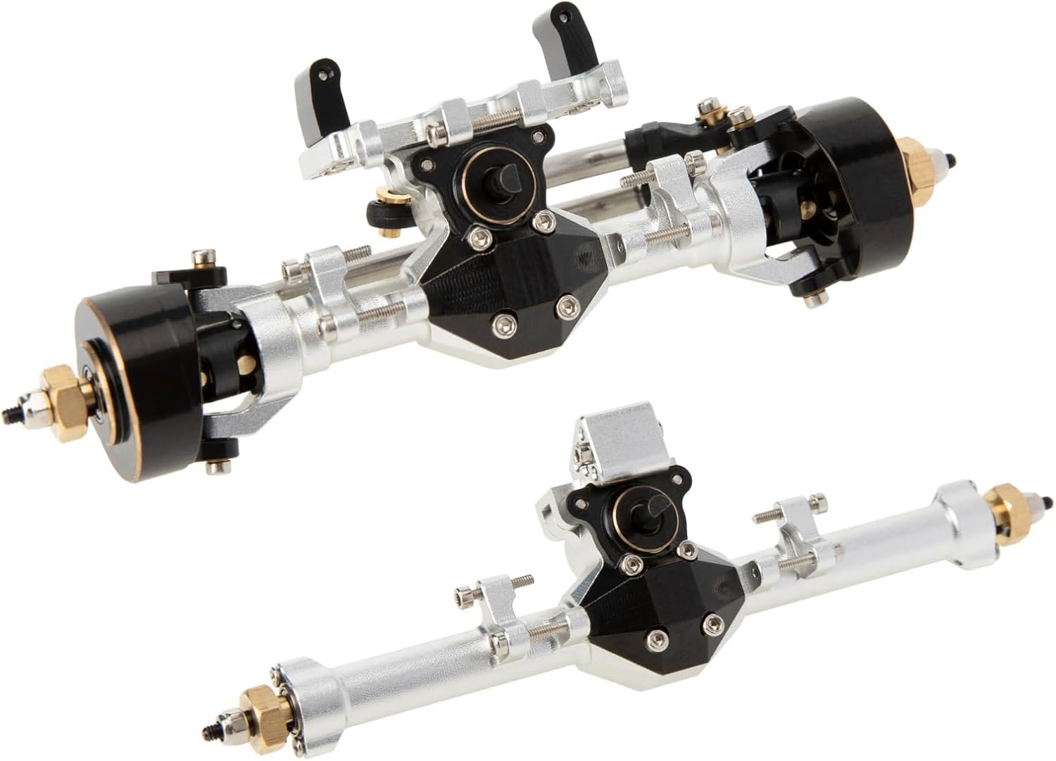 RC Car Parts for Axial for SCX24 3-Section CVD Front Or Front Rear Axles Maximum Steering Angle 52° Wider +5MM RC Car Parts(Front and Rear Axle)