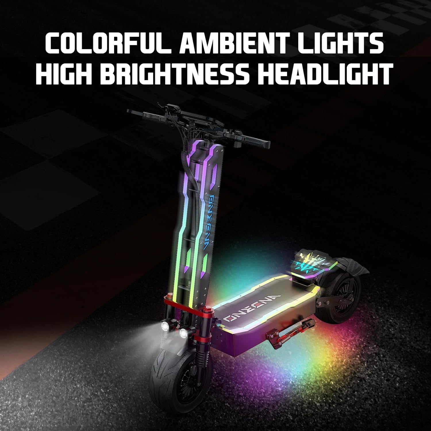 70 Miles Long Range Adults Electric Scooter, 7000W Dual Motor, 55MPH Fast Escooter,12 Inches Road Tires Foldable E-Scooters with Seat