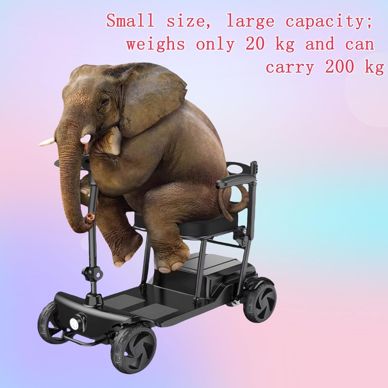 Elderly Four-Wheeled Scooter Electric Small Elderly Battery Car Foldable Lightweight Disabled Power-Assisted Electric Vehicle