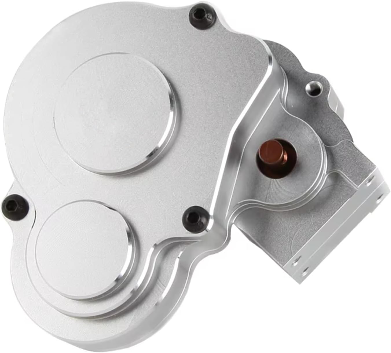 RC Gearboxes For Scx10 90046 1/10 Metal Belt Reverse Transmission Gearbox RC Crawler Car Reverse Transmission Gearbox Upgrade Parts(Silver)