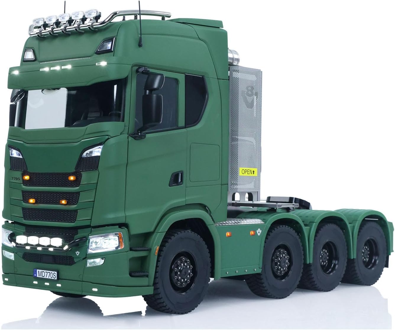 TOUCAN RC HOBBY 1/14 8x8 Metal Chassis Radio Control Tractor Truck 770S RC Lorry Car Model Differential Locks Lights Sounds Flysky ST8 Radioc for Ages 14+