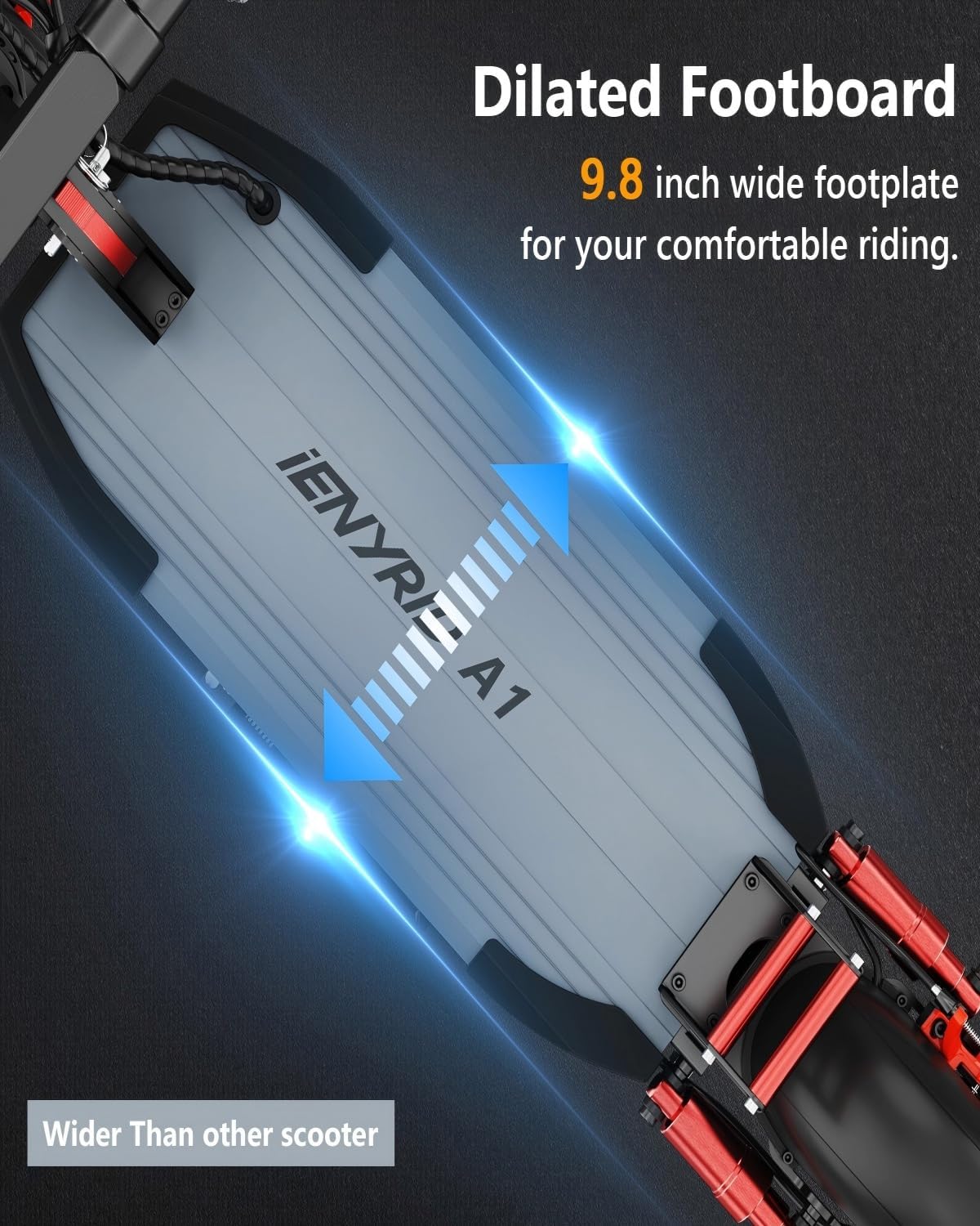 A1 Electric Scooter for Adults,800W High Motor Up to 28MPH&25Miles Long Range Commuting Electric Scooter,10