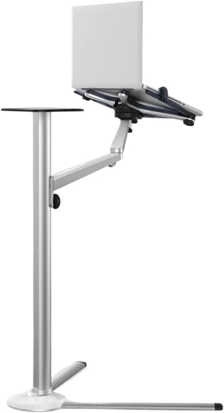 UP-8 multifunctional computer floor stand, suitable for all laptops with adjustable height/angle, with mouse tray