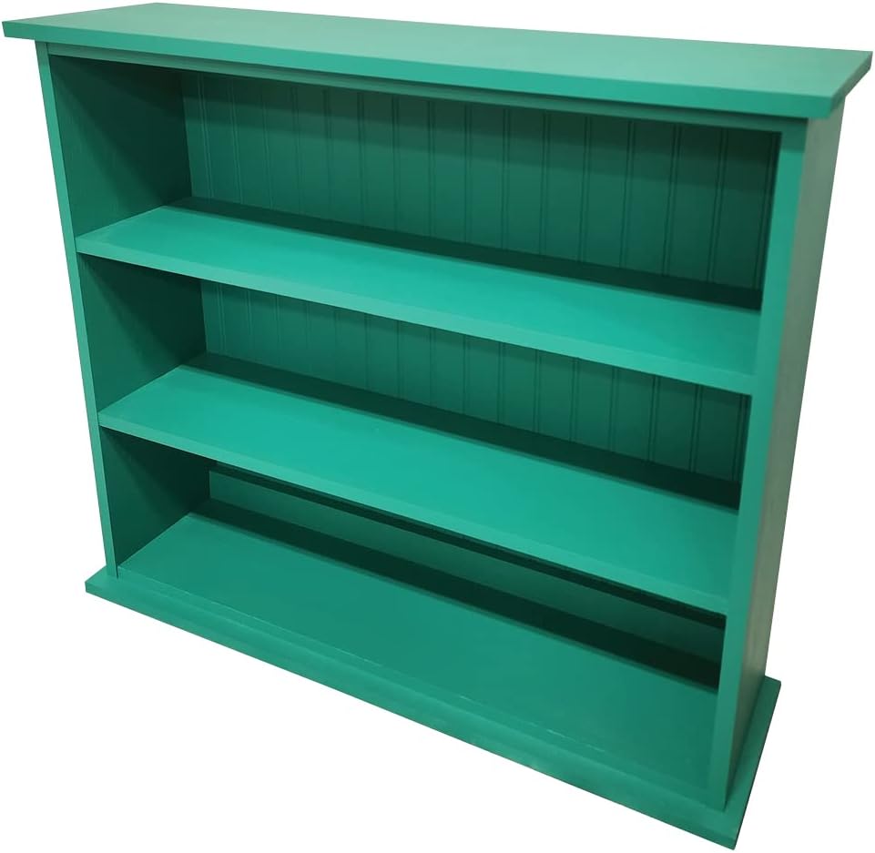 Sawdust City Solid Wood Hall Bookcase (Solid Emerald)