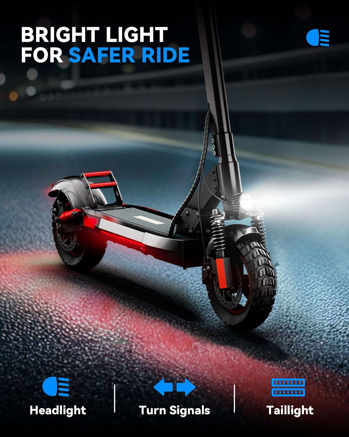 Aoniu M4 Electric Scooter for Adults with seat 25-30 mph Fast Speed 10 inch Off Road Tires Heavy Duty 300+ lbs Folding e Scooters Mobility Foldable Scooter for Girls Men Teens 31-37 Miles Long Range