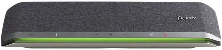 Poly - Sync 60 Smart Speakerphone for Conference Rooms (Plantronics) - Connect to PC/Mac via Combined USB-A/USB-C Cable, Smartphones via Bluetooth - Works with Teams, Zoom (Certified) & More