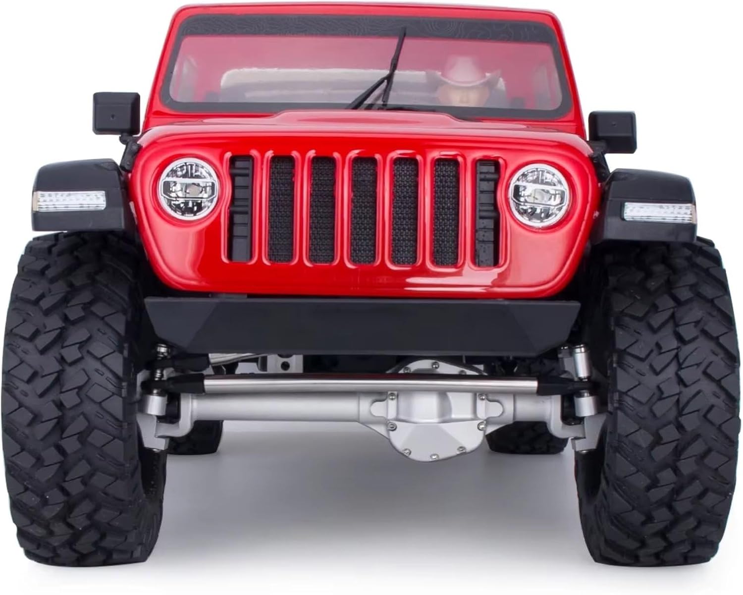 Rc Crawlers Axles For Axial For SCX10 II For Vanquish VS4-10 1/10 CNC Aluminum Front Rear Straight Axle Piece Construction Offset RC Crawler Chassis(Silver,1set)