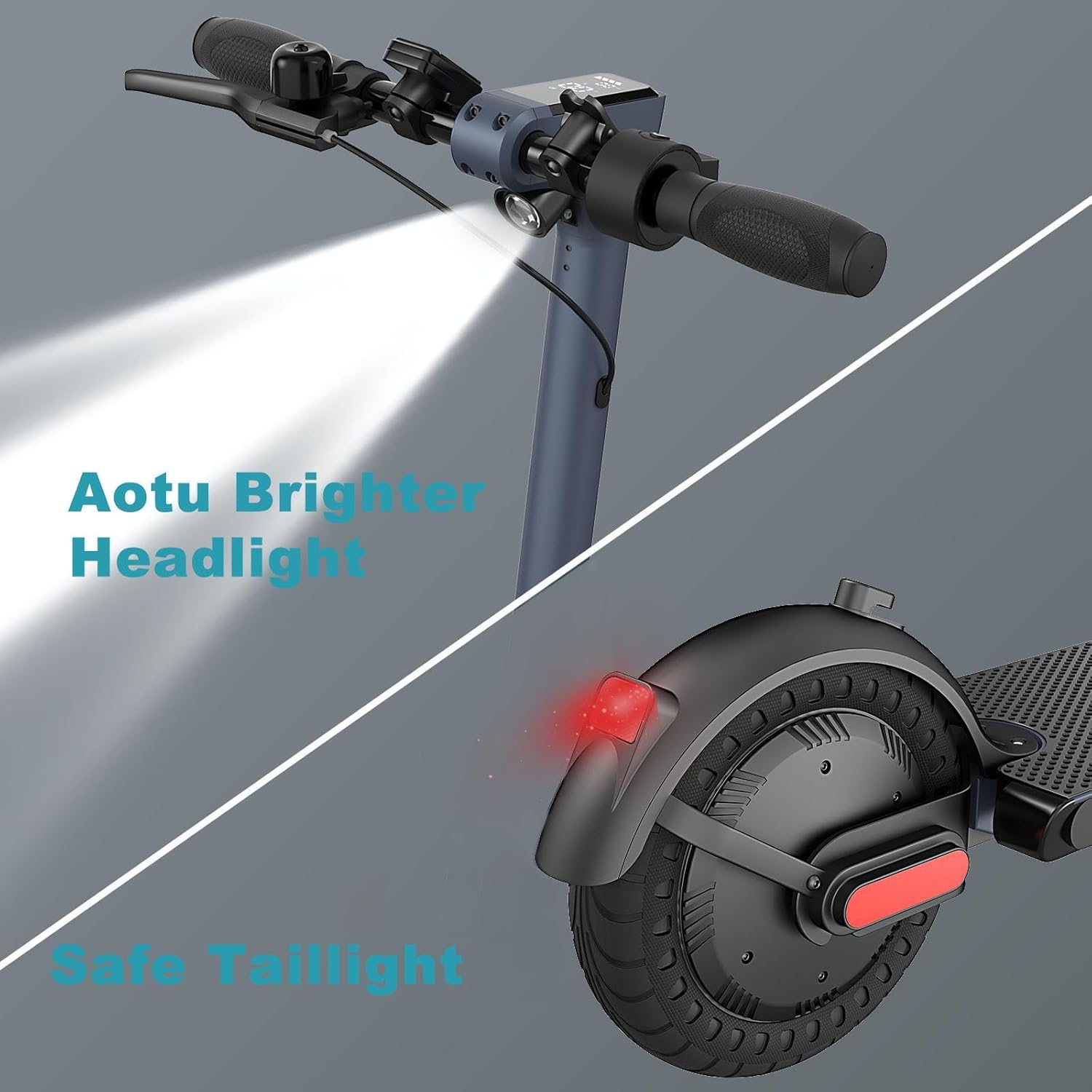 Caroma Electric Scooter with Seat Option,500/350W Motor Up to 25/20 Miles Range & 25/20 MPH Speed,9