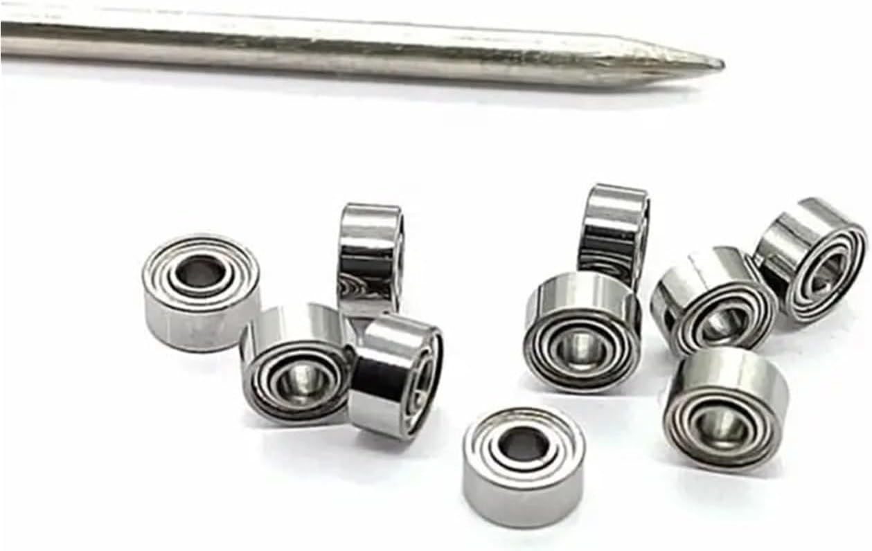 10/50/100PCS Mini Bearing Deep Groove Ball Bearing Inner Diameter 1 1.5 2 2.5 MM Outer Diameter 3 4 5 6 7 8MM