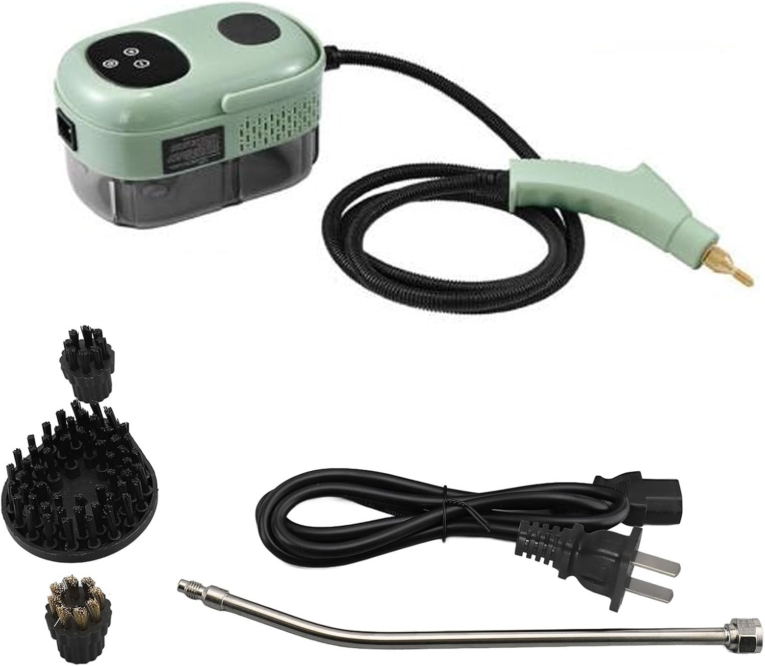 High Pressure Steam Cleaner Powerful 2500W Handheld Steam Cleaner for Home and Car Cleaning Green