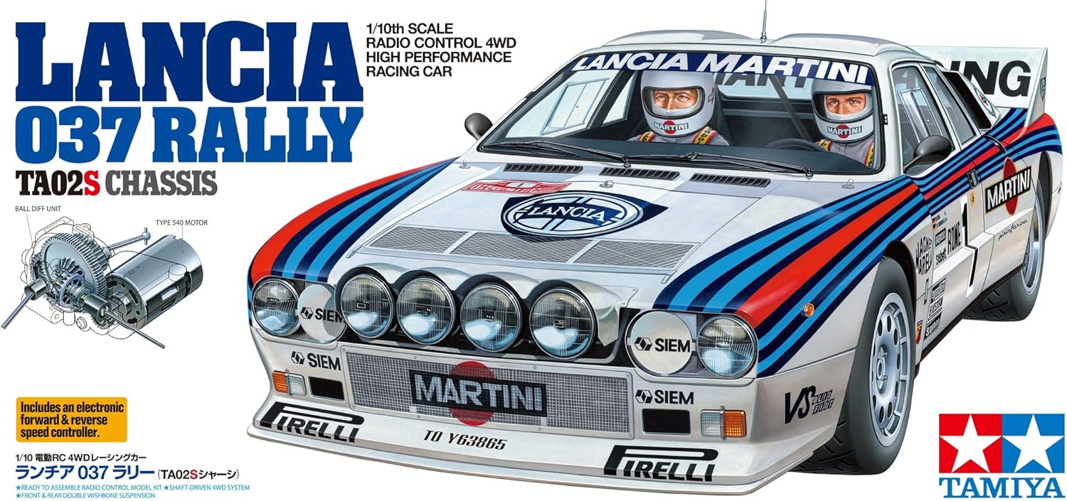 TAMIYA Lancia 037 Rally TA02-S TAM58654A Cars Elec Kit 1/10 On-Road