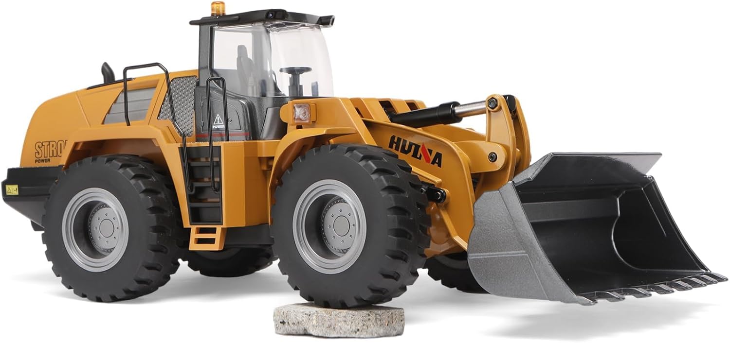 kolegend Rc Hobby Wheel Loader- 1:14 Alloy 4WD RC Construction Truck for Adult RTR,Sound, Lights
