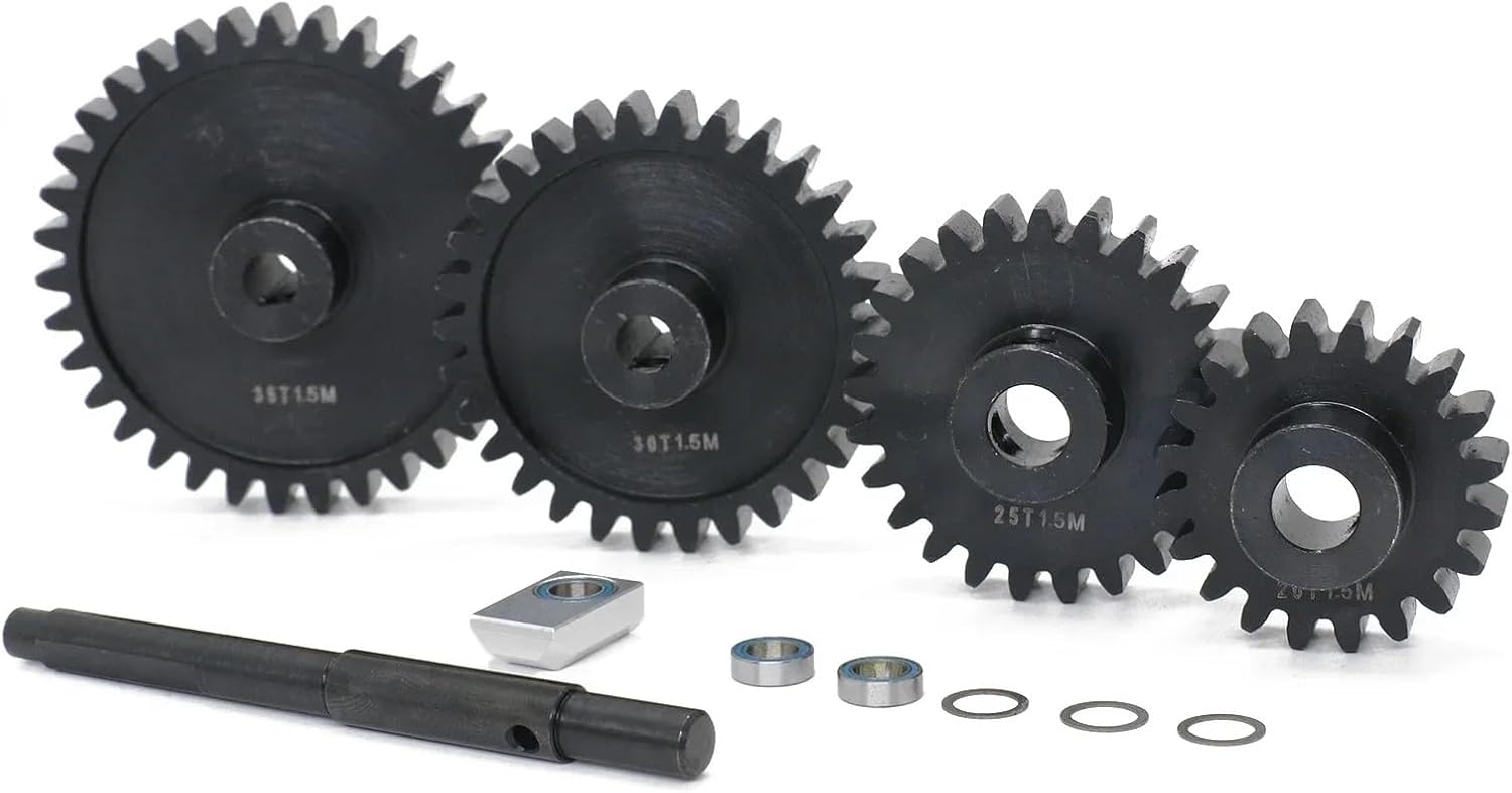 RC Models Spare Parts For Traxxas For X-Maxx 1/5 CNC 45 HD Steel 1.5Mod 20T 25T 30T 35T Pinion Spur Gear Set RC Car Upgrade Parts(30T 30T)