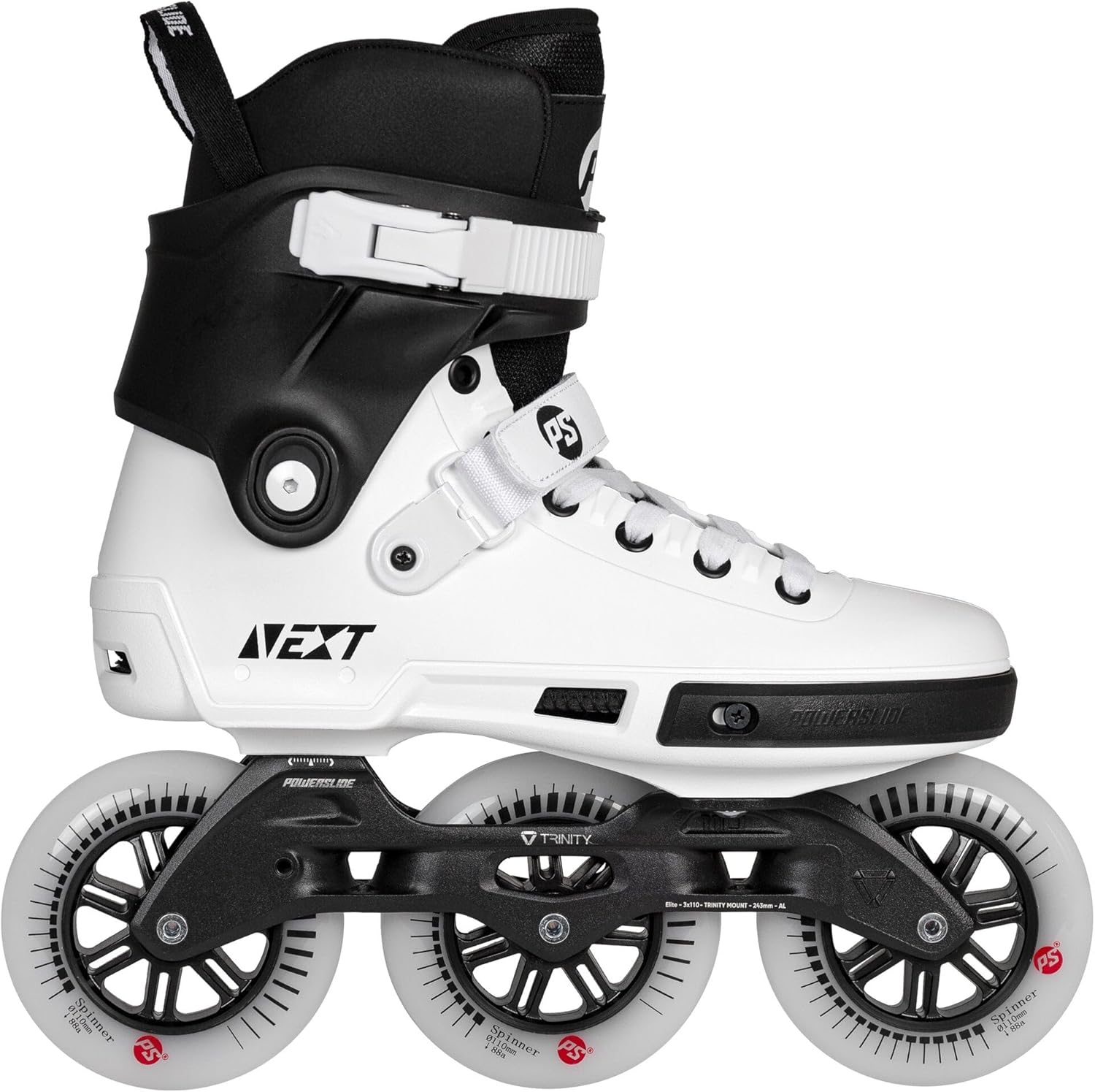 Powerslide PS Next Core 110 Skates Black 12.0-12.5 (46-47)