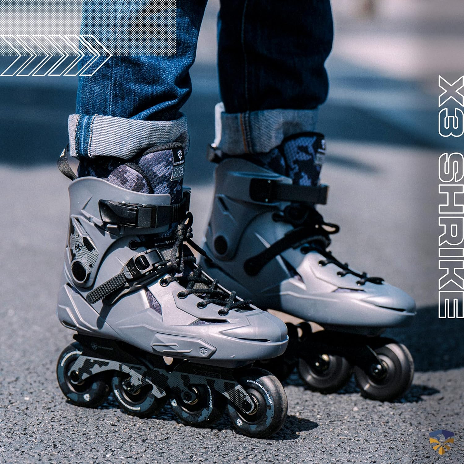 Flying Eagle X3 Shrike Freeskates - Aggressive Inline Skates for Men & Women, Adult Roller Skates Inline, Roller Skate, Skating Shoes for Outdoor, Rollerskates Adult