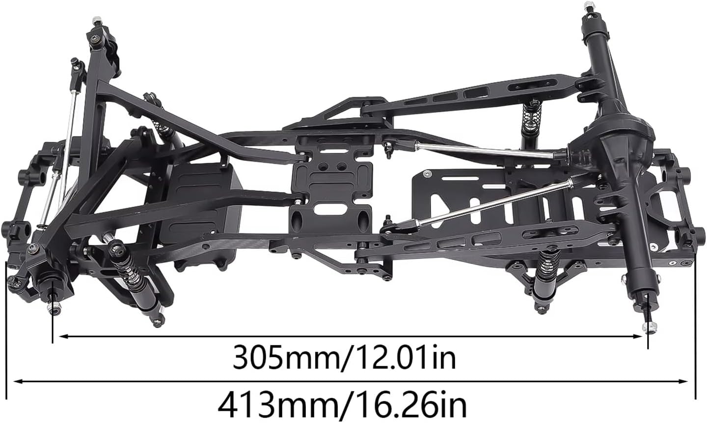 RC Cars Crawler Parts Compatible with Axial for SCX10 I II III for TRX4 for Capra Twin I-Beam 2WD Suspension Conversion for Chassis Kit 1/10 RC Crawler