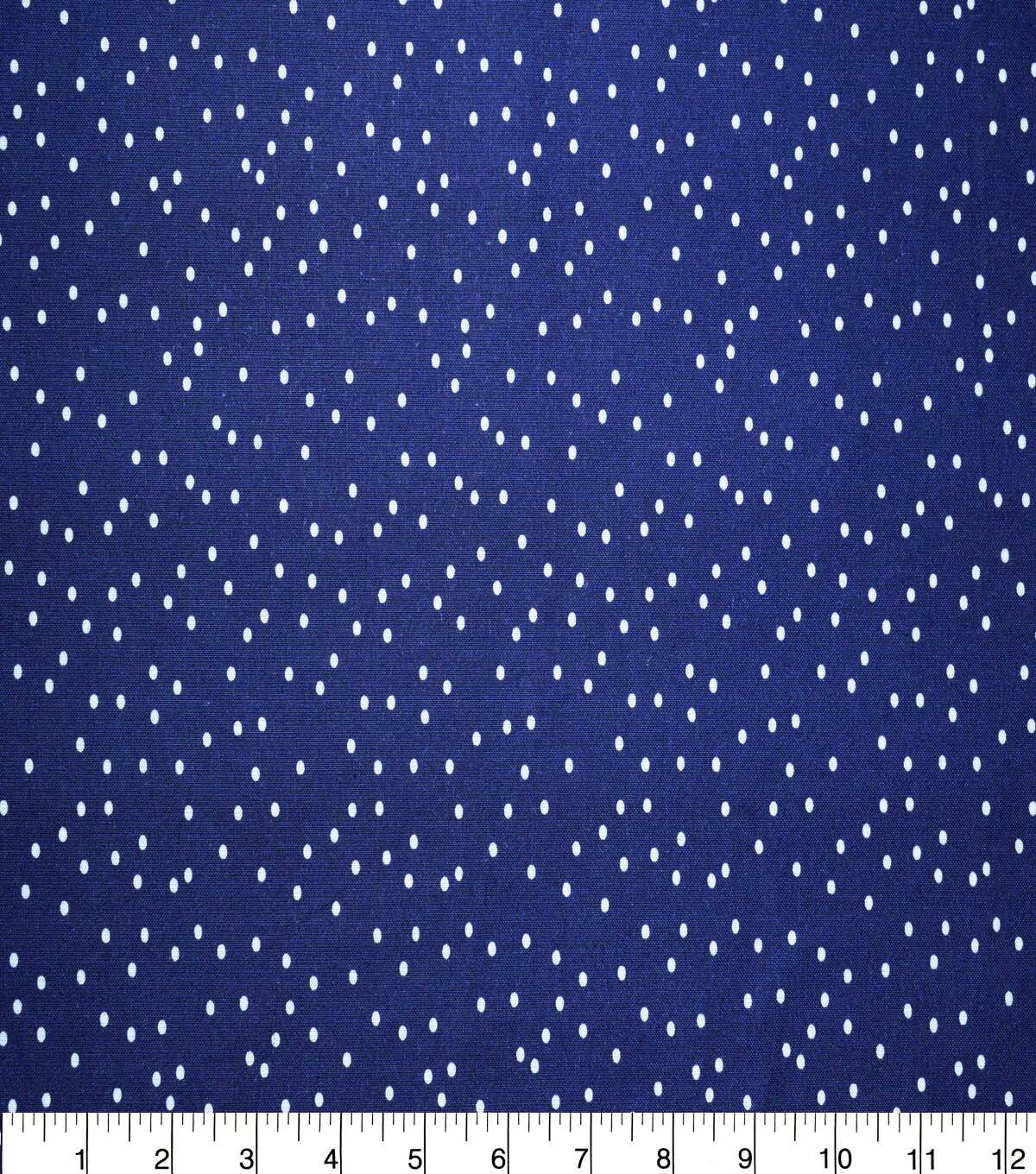 Dots on Navy Cotton Fabric by Quilter's Showcase
