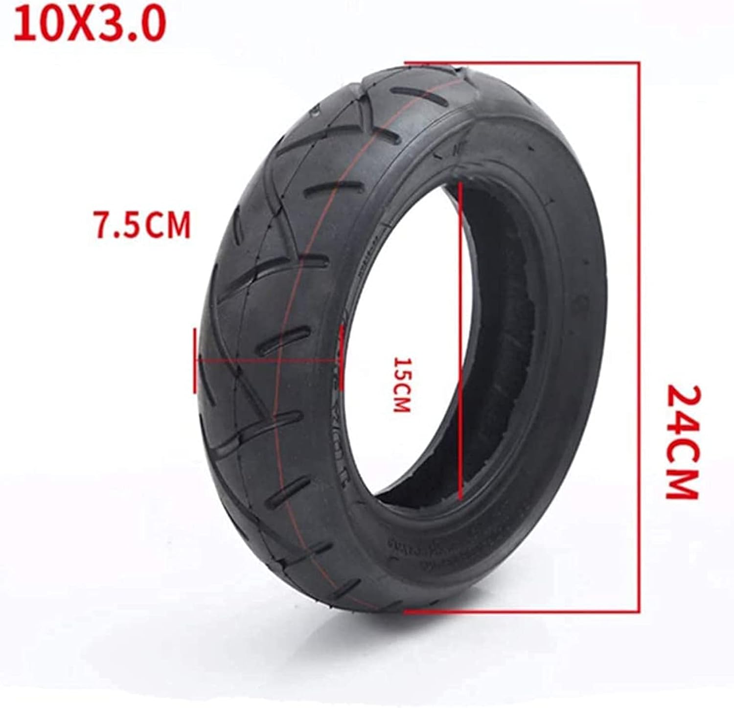 Electric Scooter Tire10 Inch 10x3.0-6 Maintenance Free Explosion Proof Non-Slip Solid Tires No Inner Tubes Required