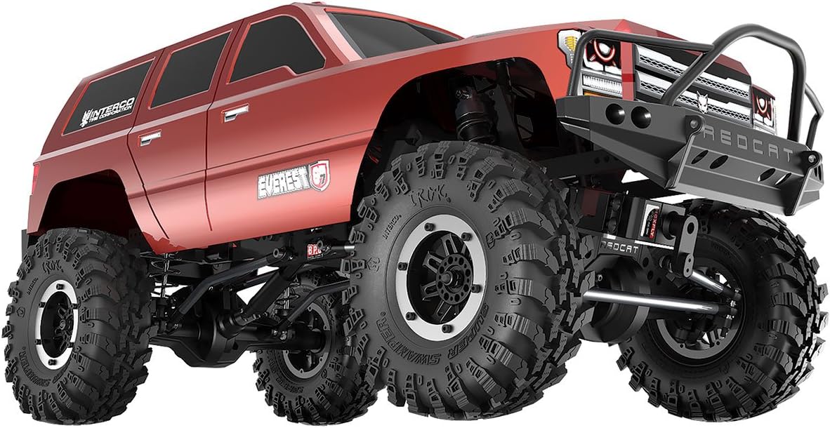 Redcat Racing Everest GEN7 Sport 1/10 Scale RC Rock Crawler 4x4 – 4WD RTR RC Truck with Steel Frame, Oil Shocks, Beadlock Wheels, Interco Tires, Waterproof ESC & Battery Included - Burnt Orange
