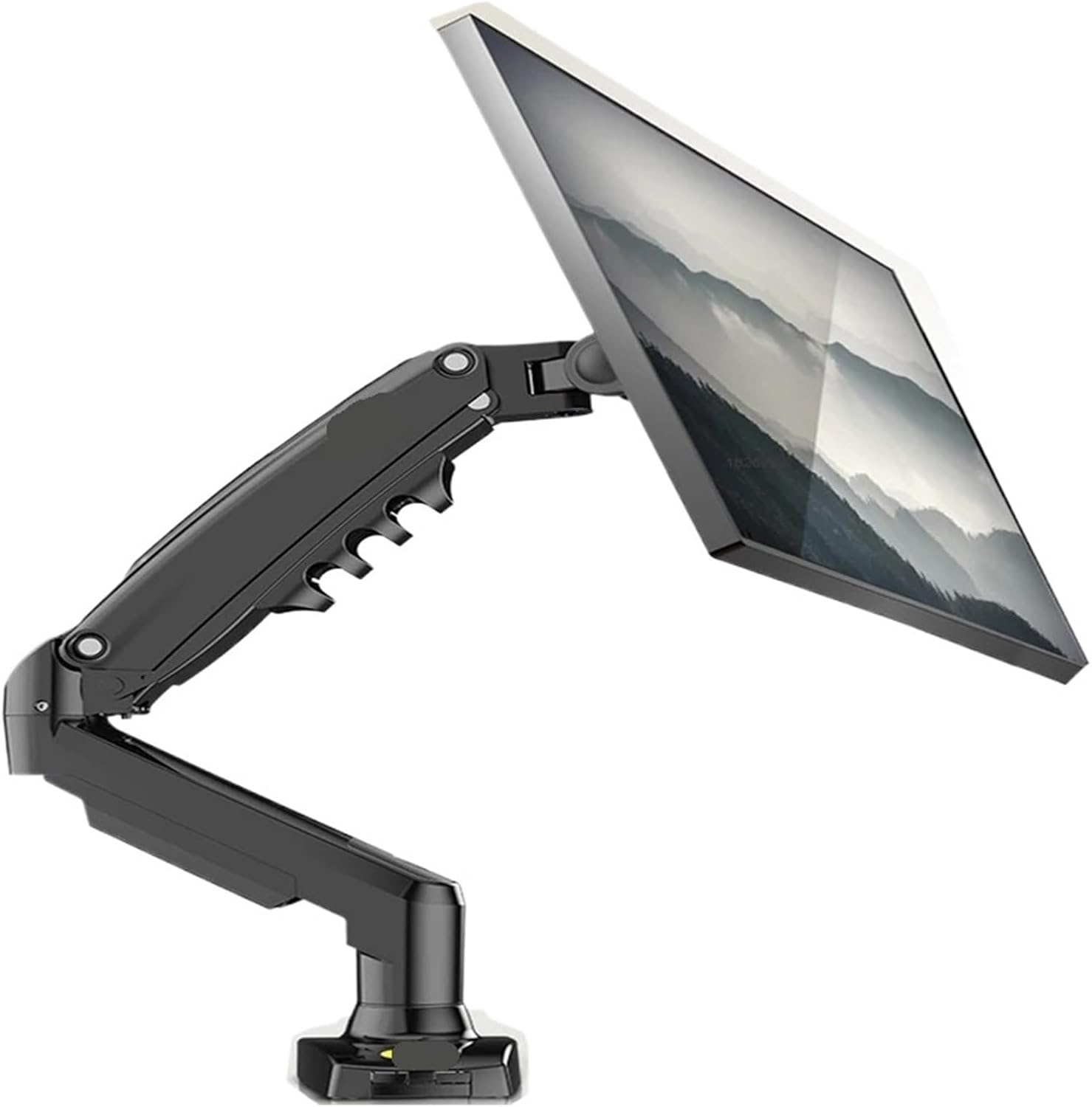 F80 gas spring 17-30 inch desktop LED LCD monitor mounting bracket arm Ergonomic gas spring flexible installation load 2~9 kg(White With 2xUSB3.0)
