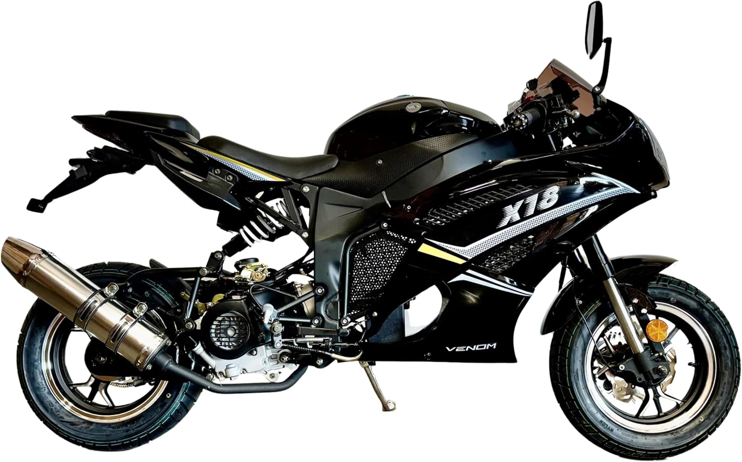 Venom x18 50cc Ninja Motorcycle, Moped Scooter, Automatic RX1, 12