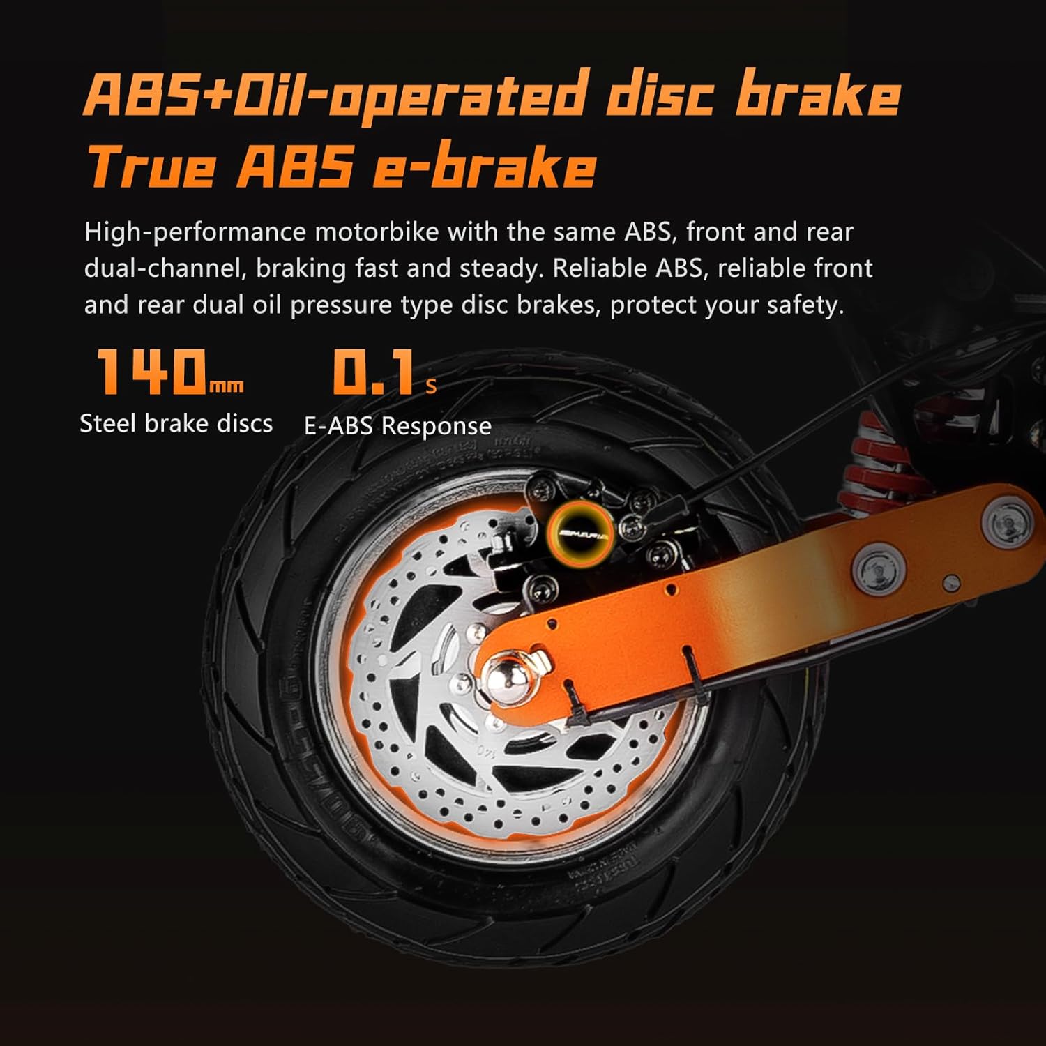 Electric Scooter Adults Peak 5600W Dual Motors Top Speed 45MPH，33Ah Battery Range 75 Miles， with Non-Zero Start 10