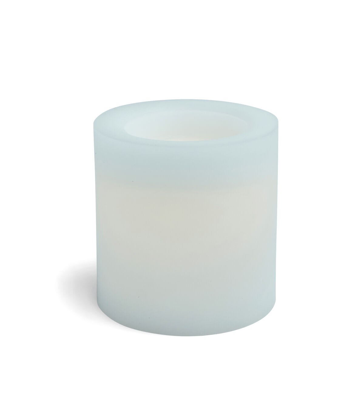 6 x 6 LEDWhite Smooth Wax Pillar Candle by Hudson 43