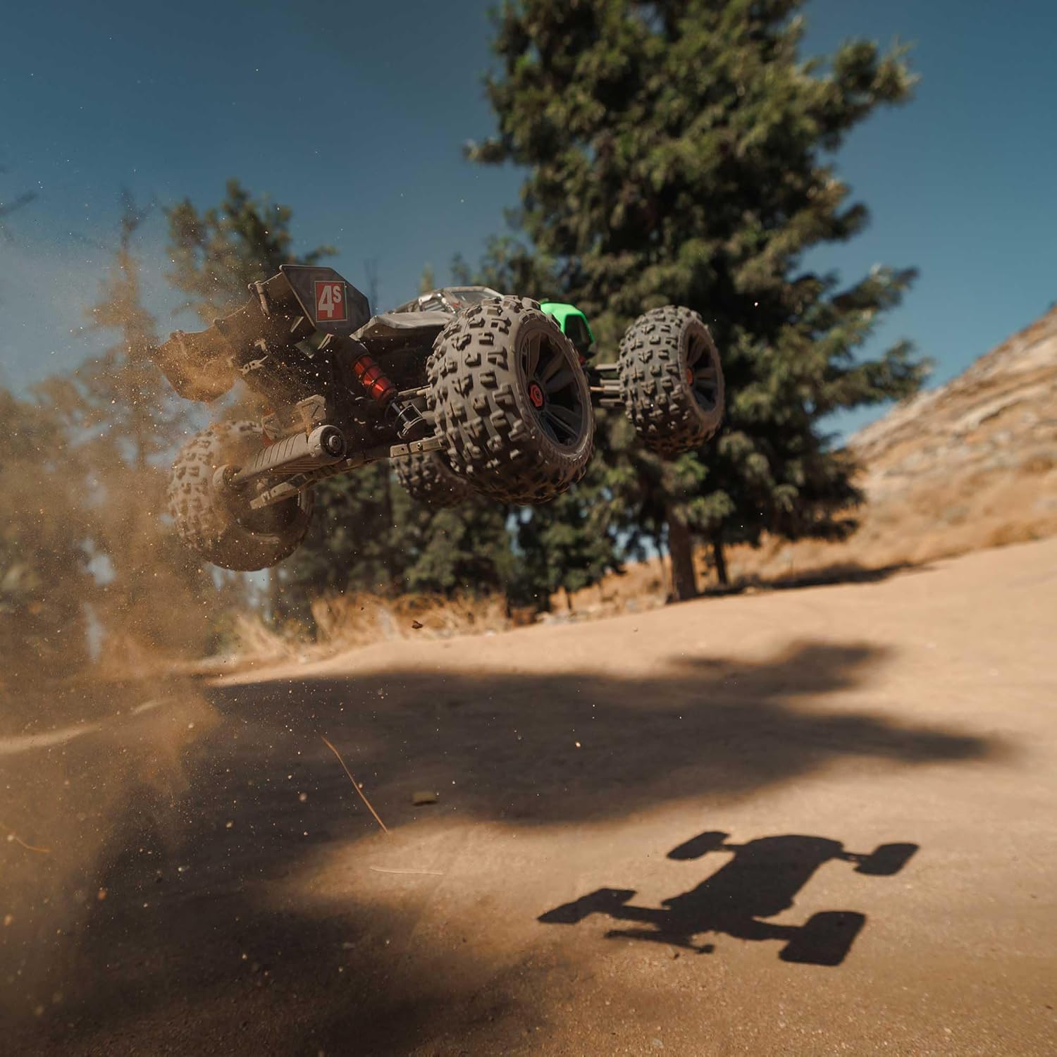 ARRMA RC Truck KRATON 4X4 4S BLX 1/10TH 4WD Speed Monster Truck RTR(Battery and Charger Not Included), Green, ARA4408V2T4