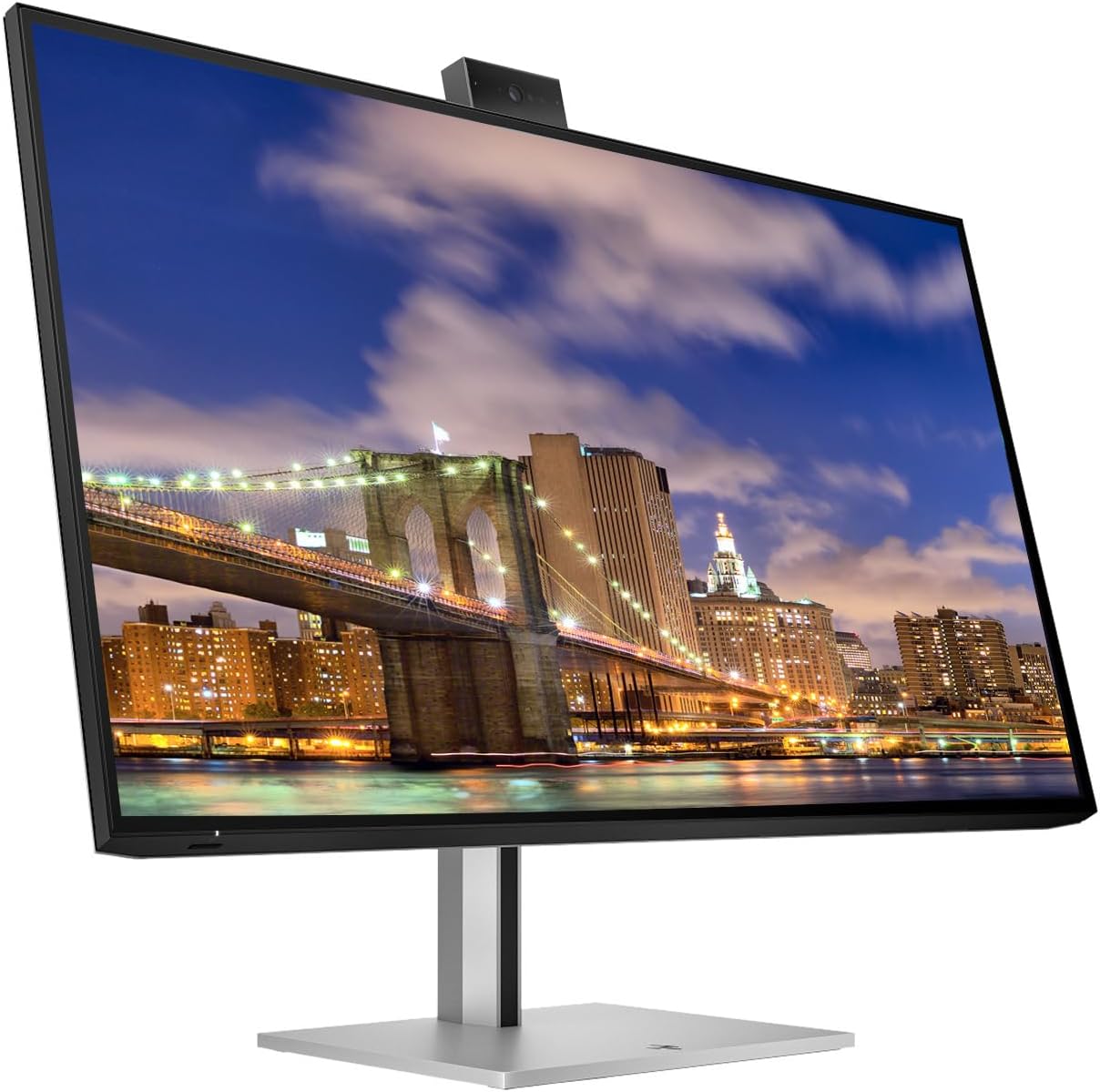 HP Series 7 Pro 27-inch 727pm 4K UHD 2160P Conferencing Monitor, 2-Pack Bundle with 727pk, Webcam, Mic, Speaker, Daisy Chain, HDMI, DisplayPort, USB Hub, USB-C with 100W PD