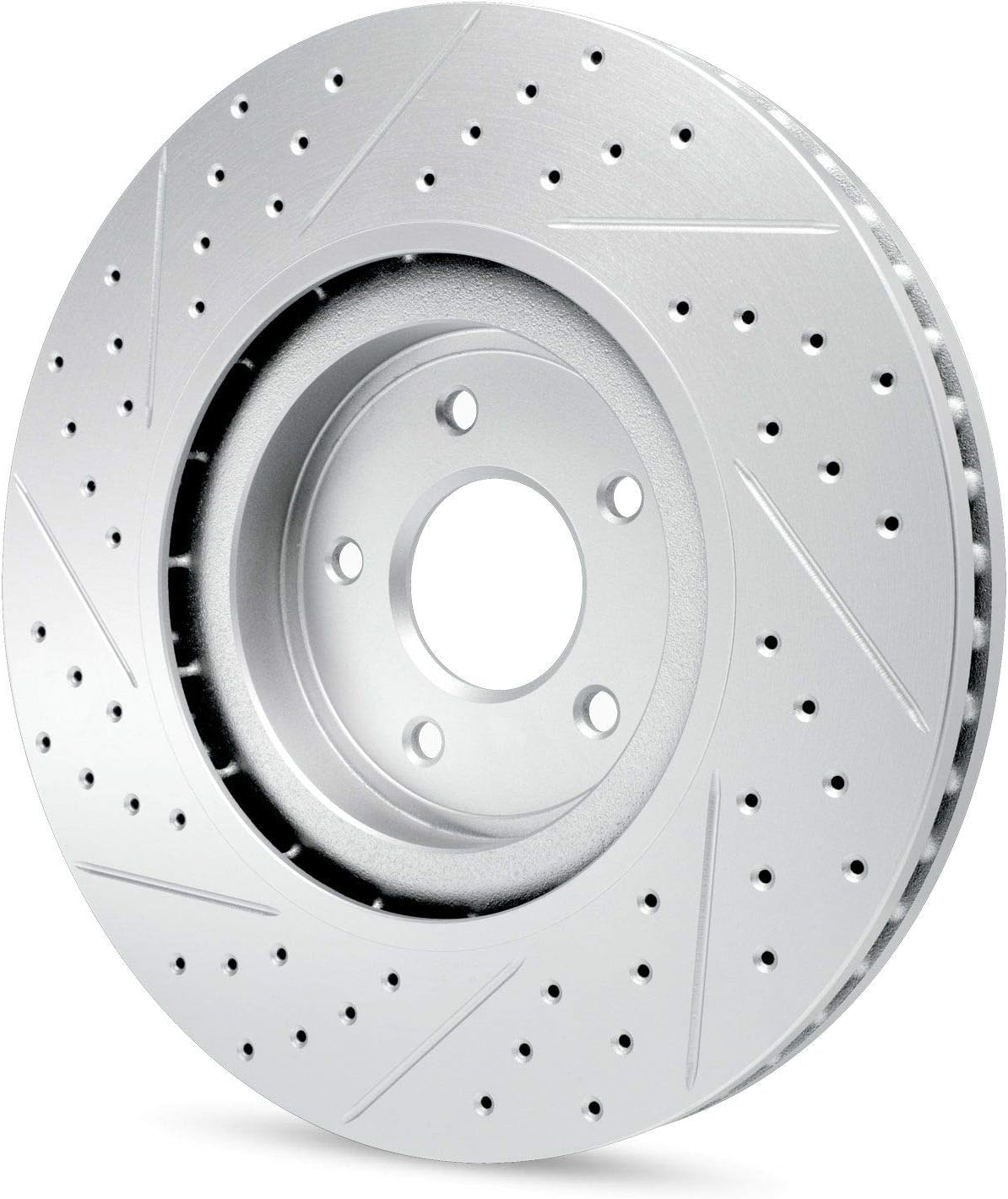 R1 Concepts Front and Rear Brake Rotors For 2017-2024 Tesla 3| Drilled Slotted Disc Brake Rotors| Brakes and Rotors