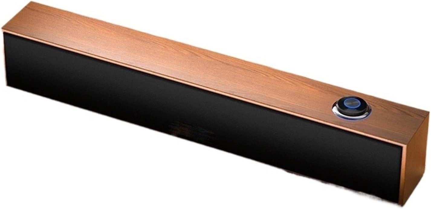 JSEIAJB Computer Audio Desktop Home Notebook Speakers Subwoofer Active TV Cable Wooden Speaker