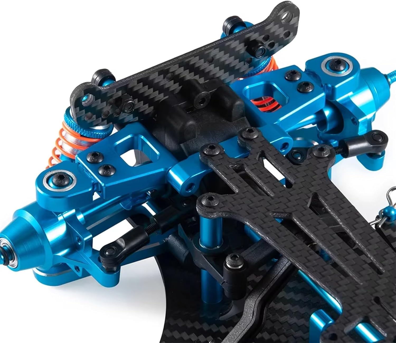 RC Repair Parts for Tamiya TT01 1/10 rc Cars Parts Aluminium and Plastic Frame for Chassis with Shock Absorbers Wheels Belt Drive for Swing Arm