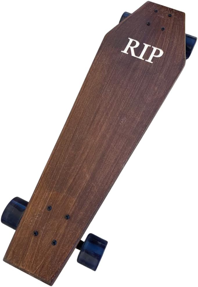 Coffin Death Tarot Brown Skateboard | Longboard | 30x9 | Coffin Croozer