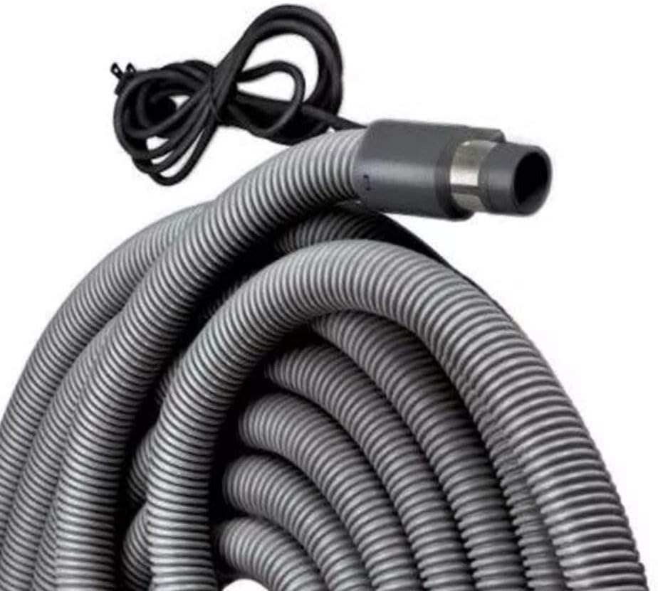 Broan-NuTone CH515 Current-Carrying Crush-Proof Central Vacuum Hose with Swivel Handle, 30' Long, 1.38