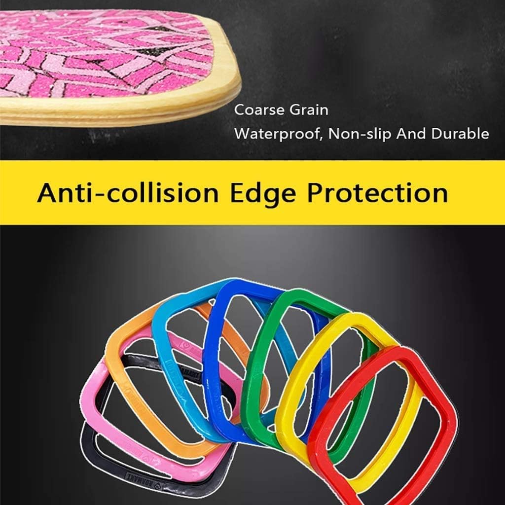 Lamp Post Lights Outdoor,Garden Light Drift Skates with High Rebound PU Wheels, Freeline Skates, 7 Layer Maple Deck, Classic Flower Pattern Skateboard, for Extreme Sports/Outdoors/Beginners/