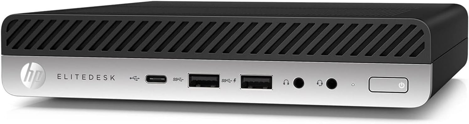 HP EliteDesk 800 G5 Mini Business Desktop PC, Core i5-9500T up to 3.7GHz, 32GB DDR4 RAM, 512GB SSD, Keyboard and Mouse, WiFi, Windows 11 Pro (Renewed)
