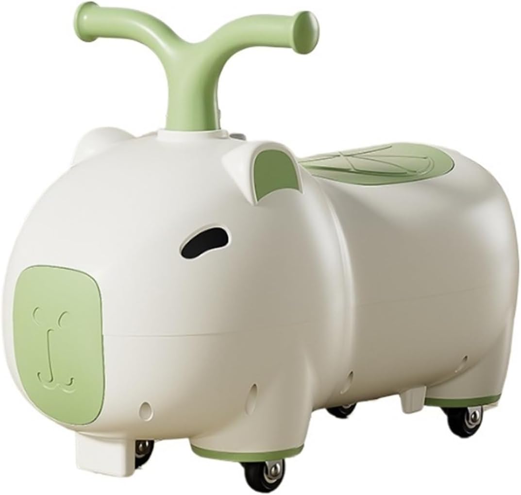 Wiggle Scooter Toddler Ride On Toys Wiggle Car with Under Seat Storage Music Light Kids Riding Toy for Indoor Outdoor(Green)