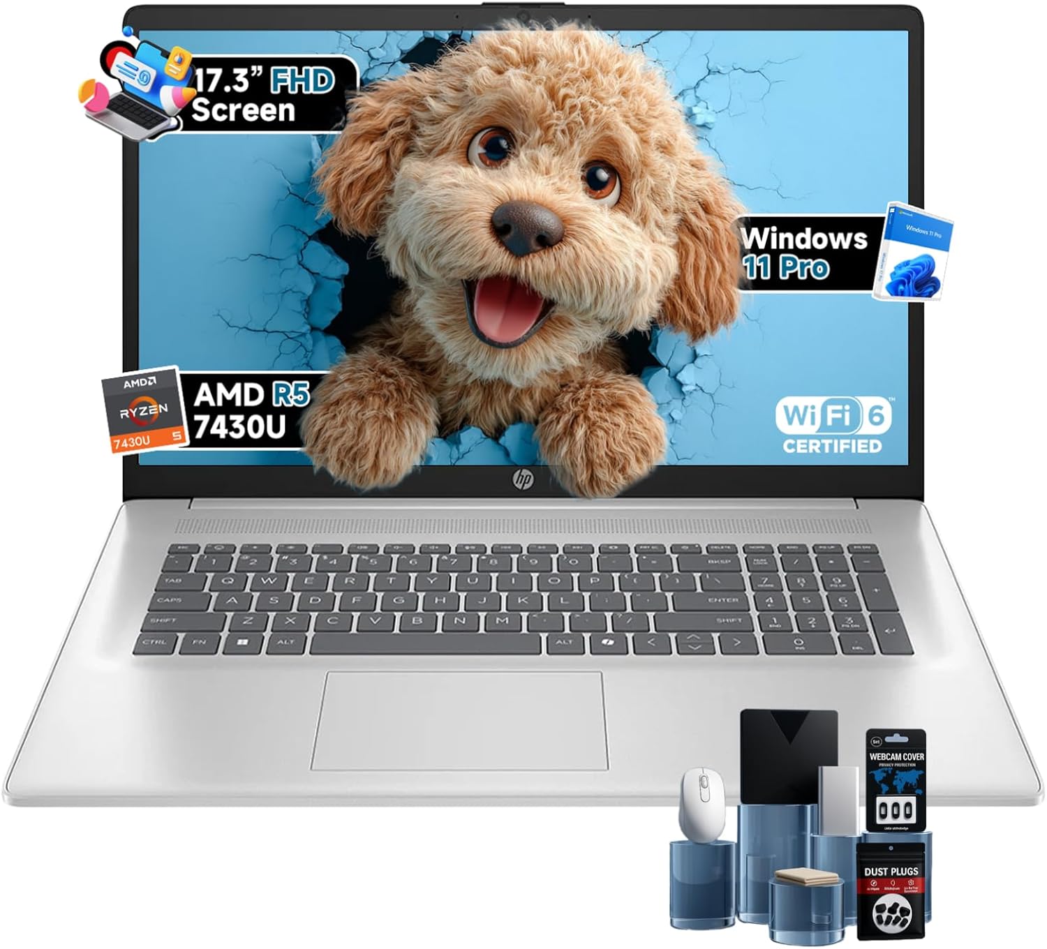 HP 17 inch Business Laptops Computer, 17.3