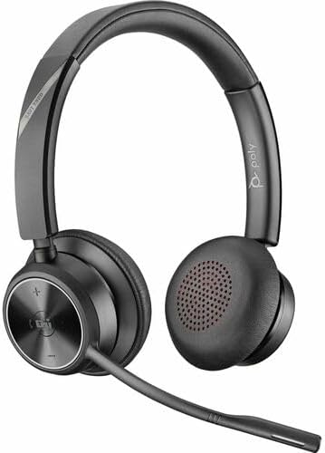 HP Poly Savi 7300 Office 7320 Headset - Stereo - Wireless - DECT 6.0-590 ft - 20 Hz to 20 kHz - Over-The-Head - Binaural - Ear-Cup - Noise Cancelling Microphone