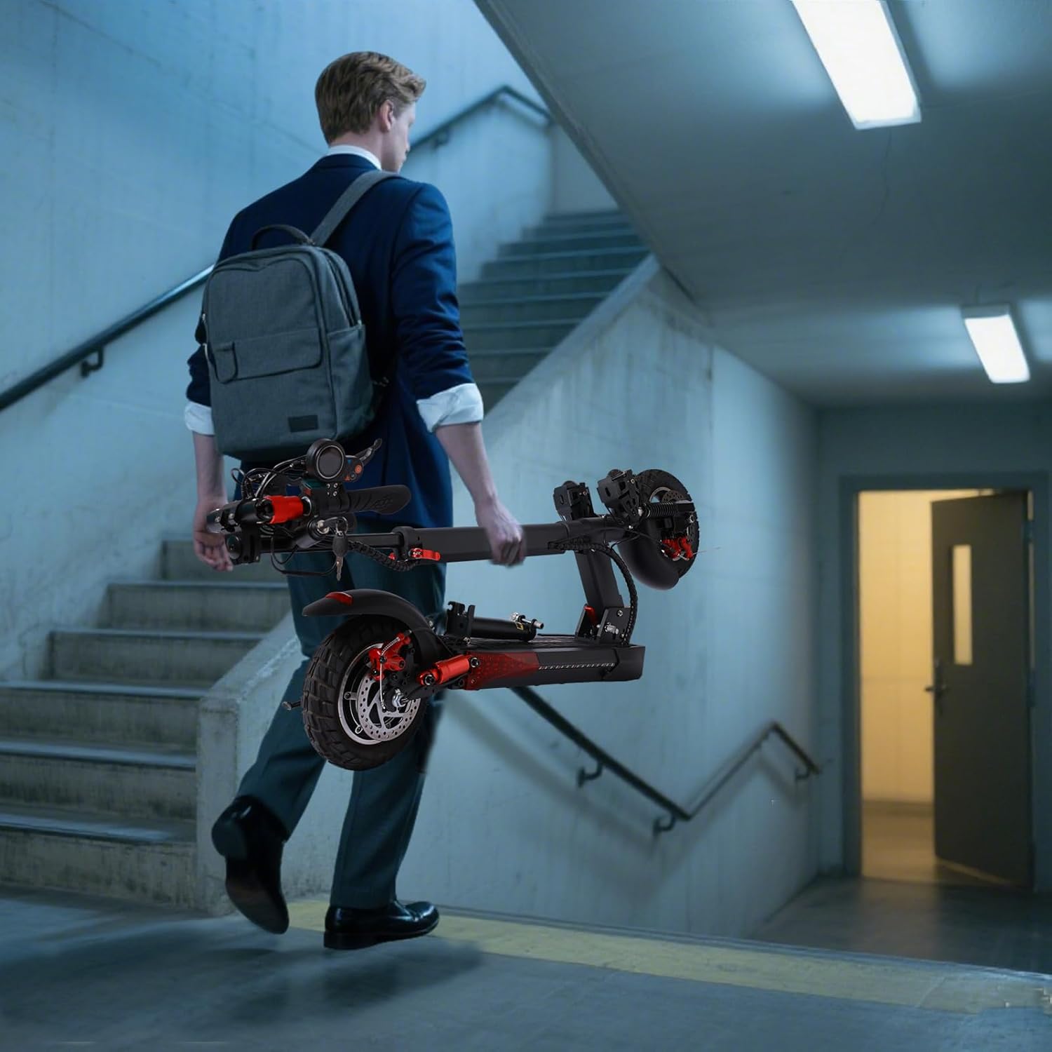 U7 1000W Off-Road Electric Scooter for Adults, 28-30MPH & 28Miles Range, 10