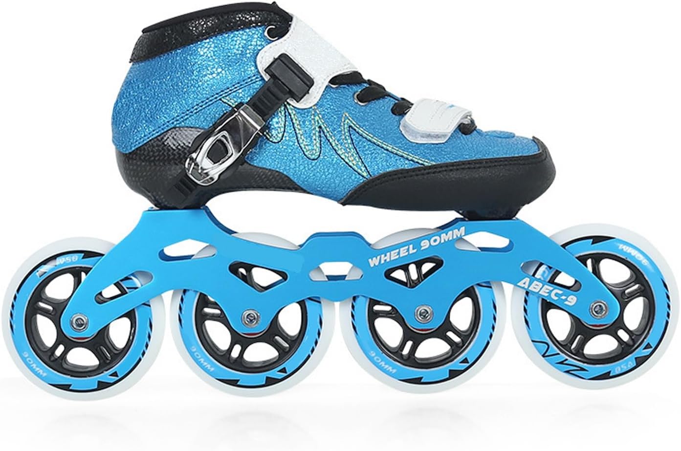 Inline Speed Skates for Men Women, Heat Moldable Carbon Fibre Professional Speed Inline Racing Skates High Performance Adjustable Training Skates, Unisex