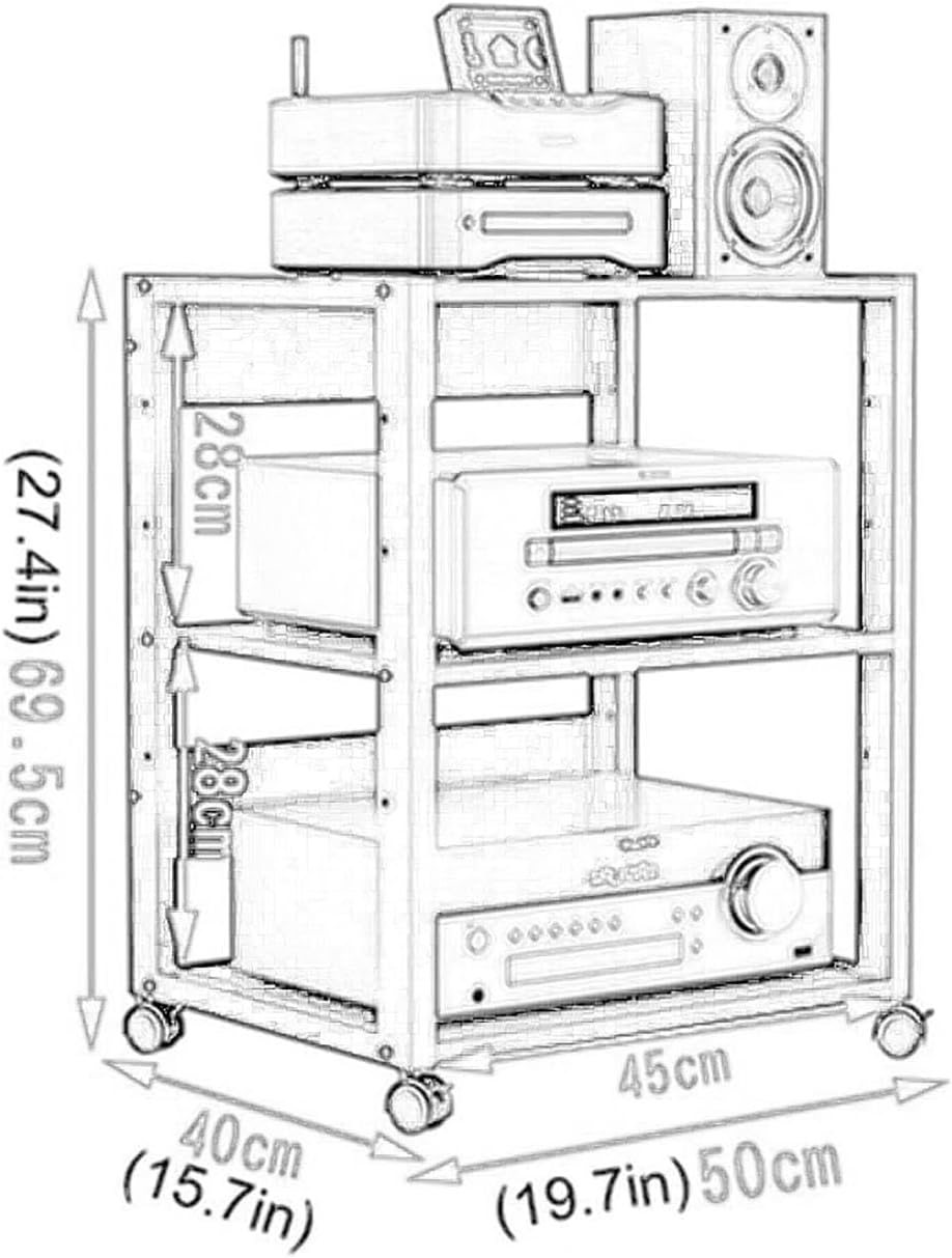 3-Tier Removable AV Media Stand Corner Stand Stand