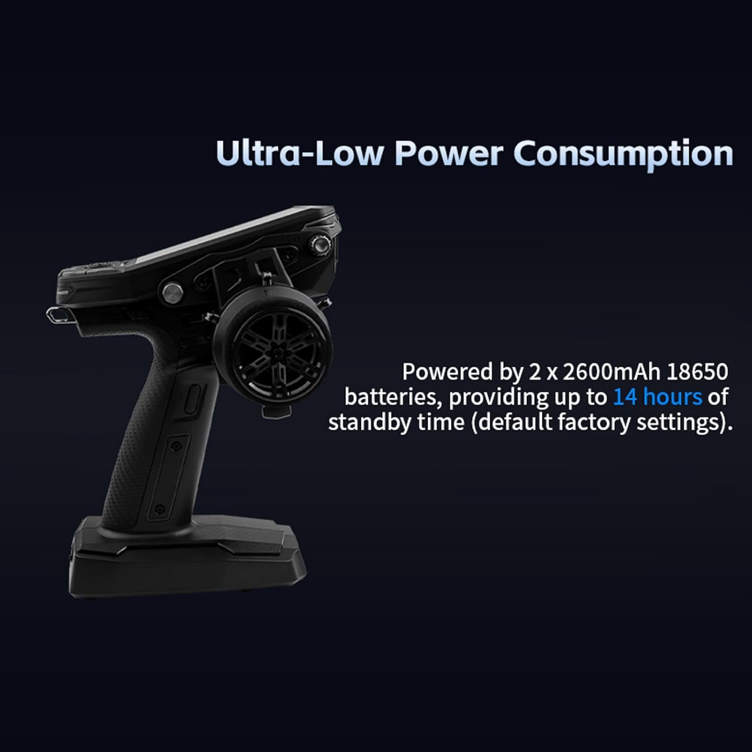 Jonlaki 2.4GHz Dual Antenna Transmitter with 3.5 Inch IPS Screen for RC Cars and Boats, Ergonomic Design with Support (FS-G11P+FS-R11P Set)