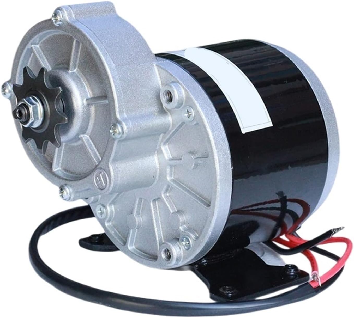 350W 24V 36V Gear Motor DC Motor Gear Brushed Motor My1016Z3 Gear Reduction Electric Motor with 9 Tooth Sprocket(36V)