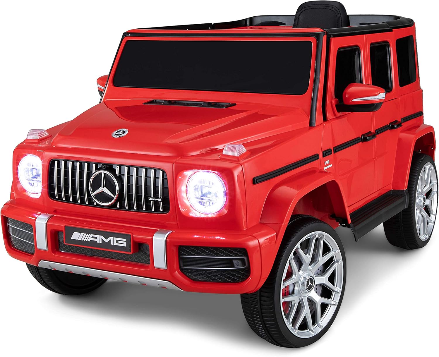 Kid Trax Electric Kids Luxury Mercedes Benz AMG G63 Car Ride-On Toy, 6 Volt Battery, Remote Control, Ages 3-5 Years, Red