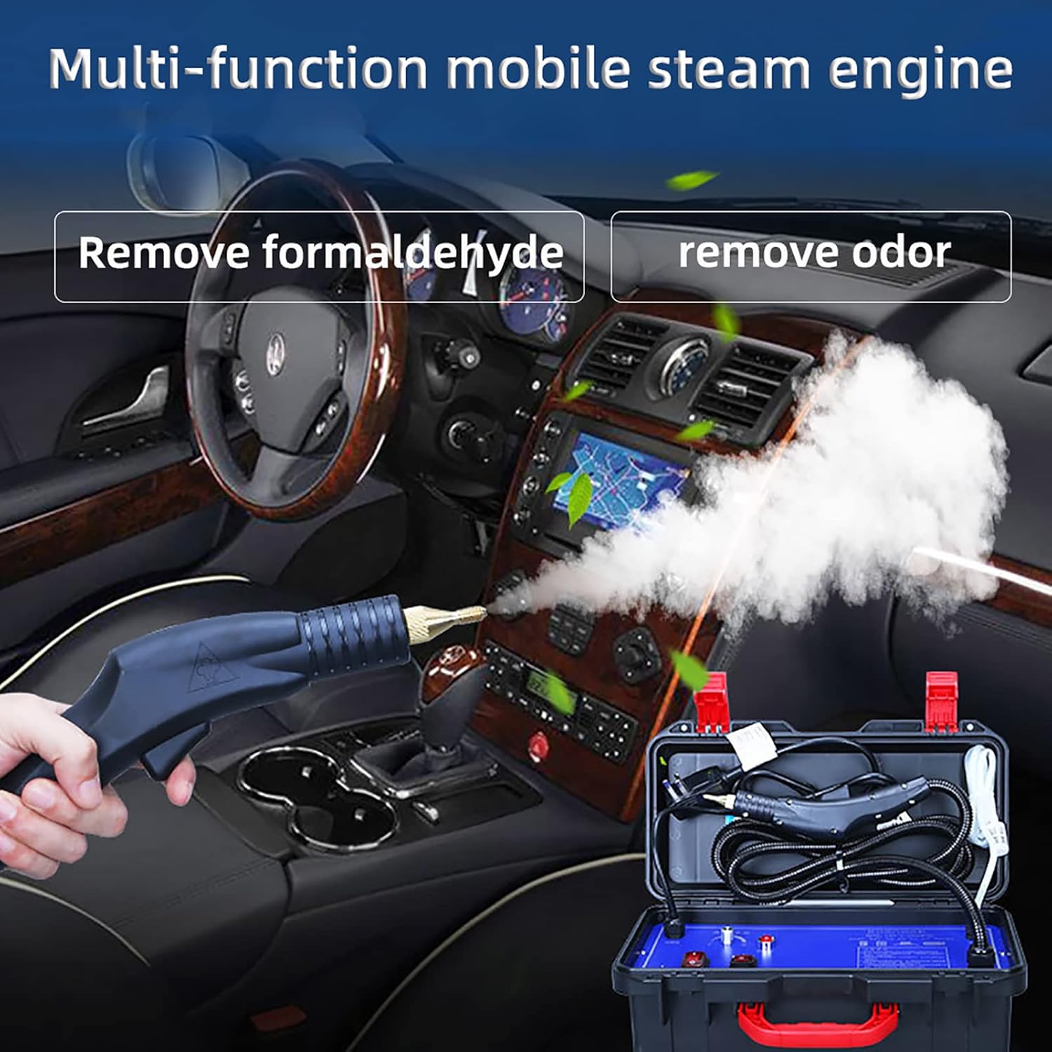 Handheld High Pressure Steam Cleaner, High Temperature Pressurized Steam Cleaner Cleaning System Automatic Pump Steamer Washer