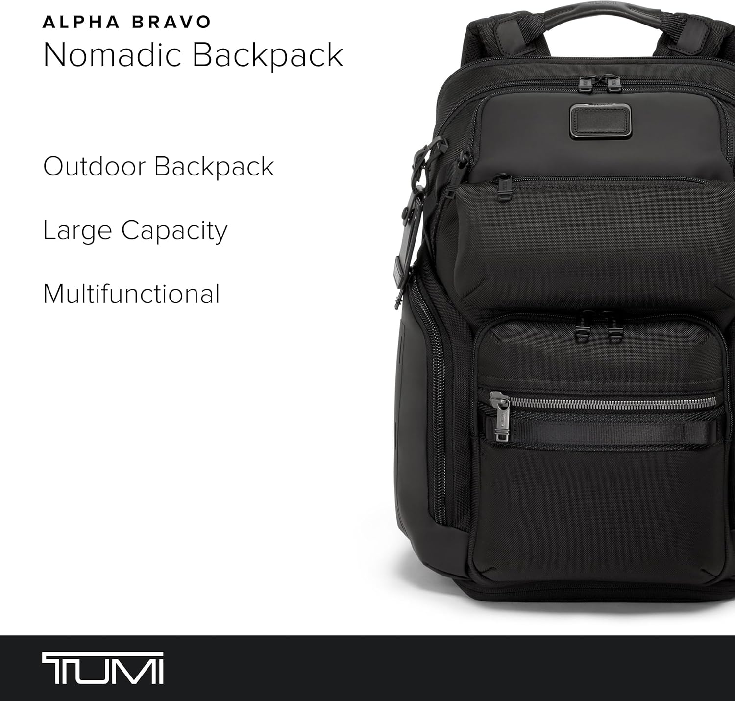 TUMI - Alpha Bravo Nomadic Backpack - Men's Durable Carry On Bag - 18.8